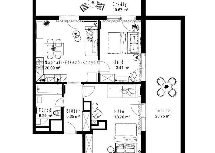 Apartment Free Parking Sweet Budapest